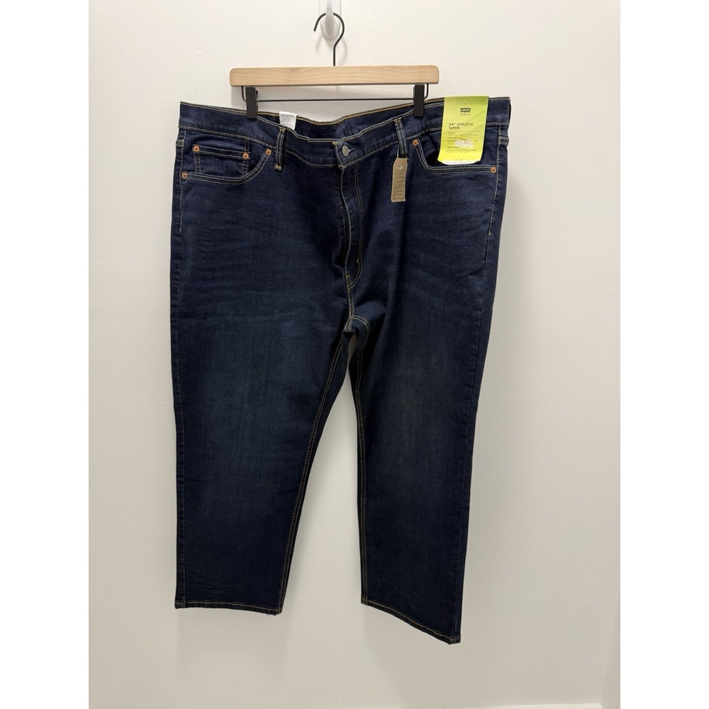 Levi's 541 Athletic Taper Jeans Men's 50x29 Dark Wash Stretch Flex NWT Levis